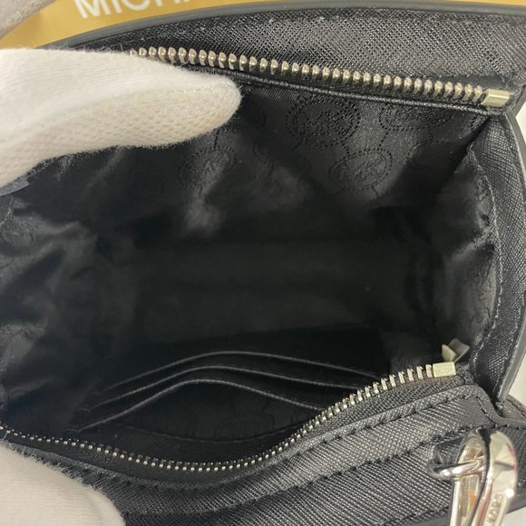 Michael Kors Selma Micro Studded Saffiano Leather Mini Messenger Bag - Picture 15 of 16